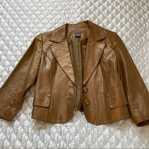 Kenar metallic leather jacket. Size 10